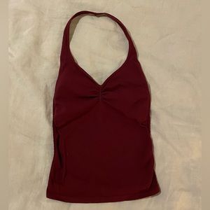 Free People intimates maroon halter top. Size XS/S. Great for lounging, yoga.